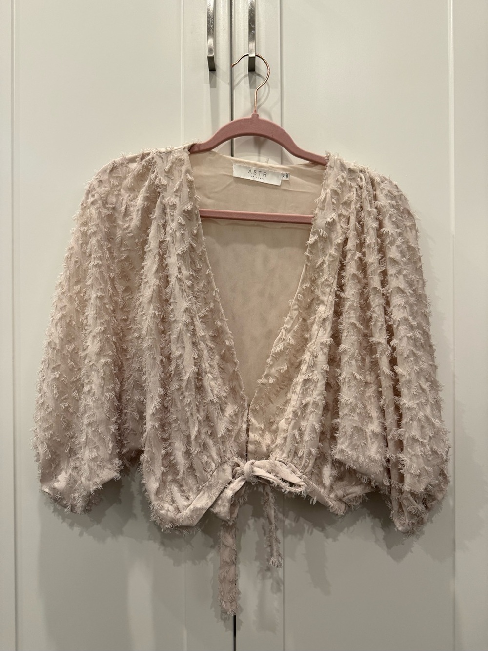 ASTR Off White Tie Top